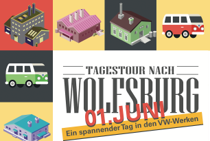 Fahrt zum Volkswagenwerk Wolfsburg Fahrt zum Volkswagenwerk Wolfsburg