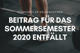 Fitnesskeller Beitragszahlung entfällt Fitnesskeller Beitragszahlung entfällt