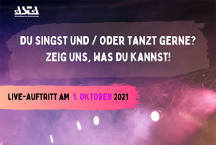 Mitwirkende für Live-Auftritt gesucht Mitwirkende für Live-Auftritt gesucht